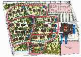 Site Plan showing Hotel on the right